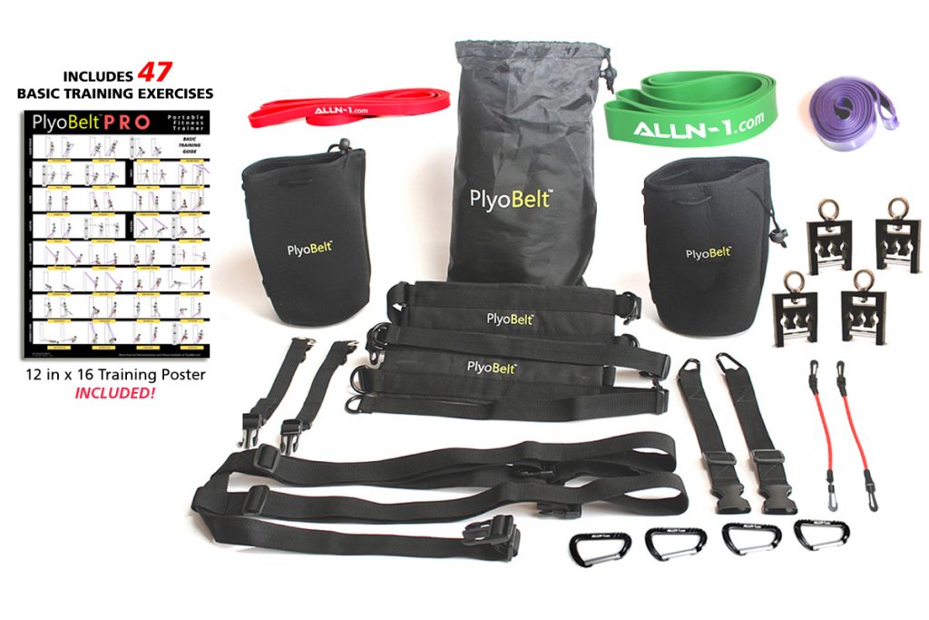 PlyoBelt PRO Portable Fitness Trainer - Black